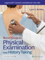 bates' guide to physical examination and history taking