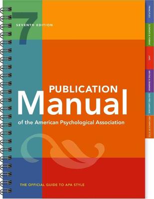 publication manual of the american psychological assoc