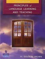 principles of language learning & teaching